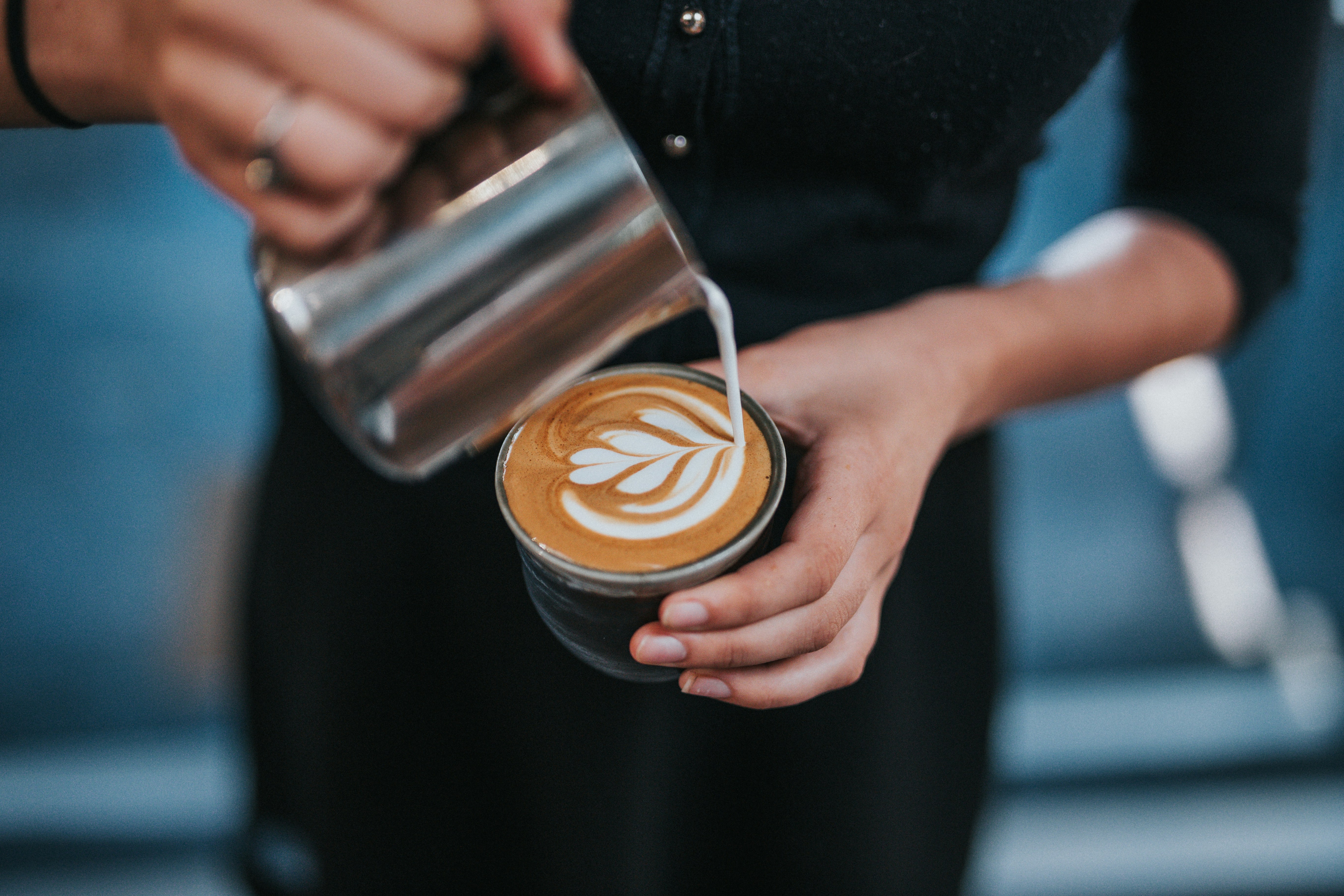 Latte art throwdown Brno